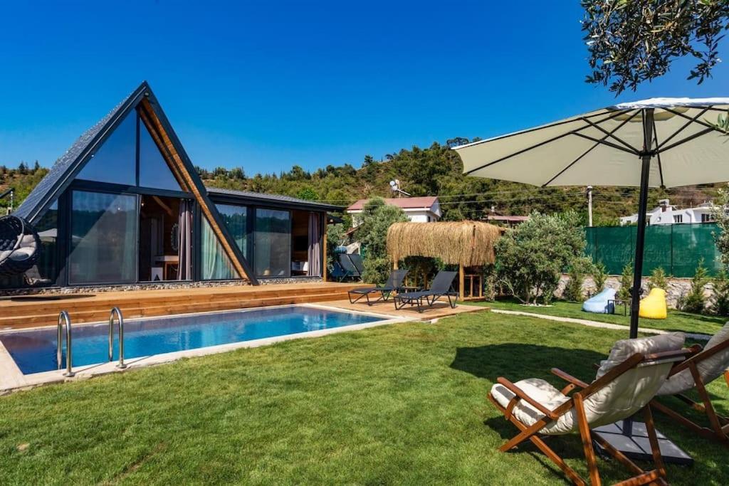 Villa Zeytin Havuzlu Jakuzili 페티예 외부 사진