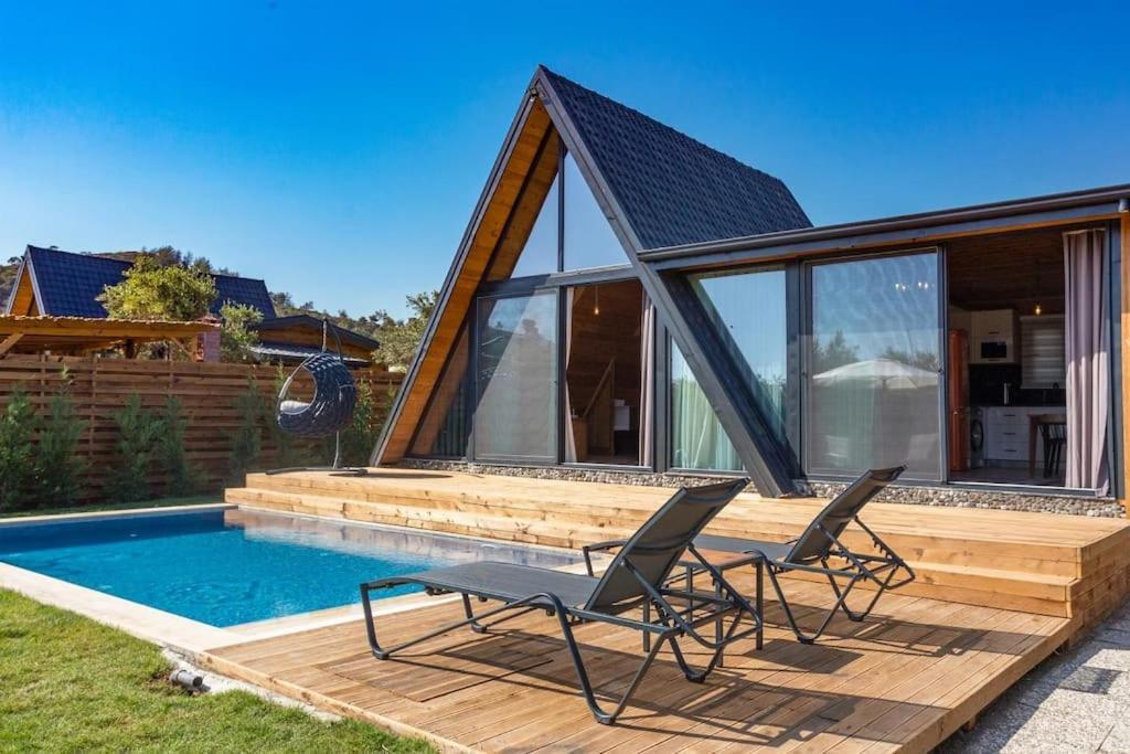 Villa Zeytin Havuzlu Jakuzili 페티예 외부 사진